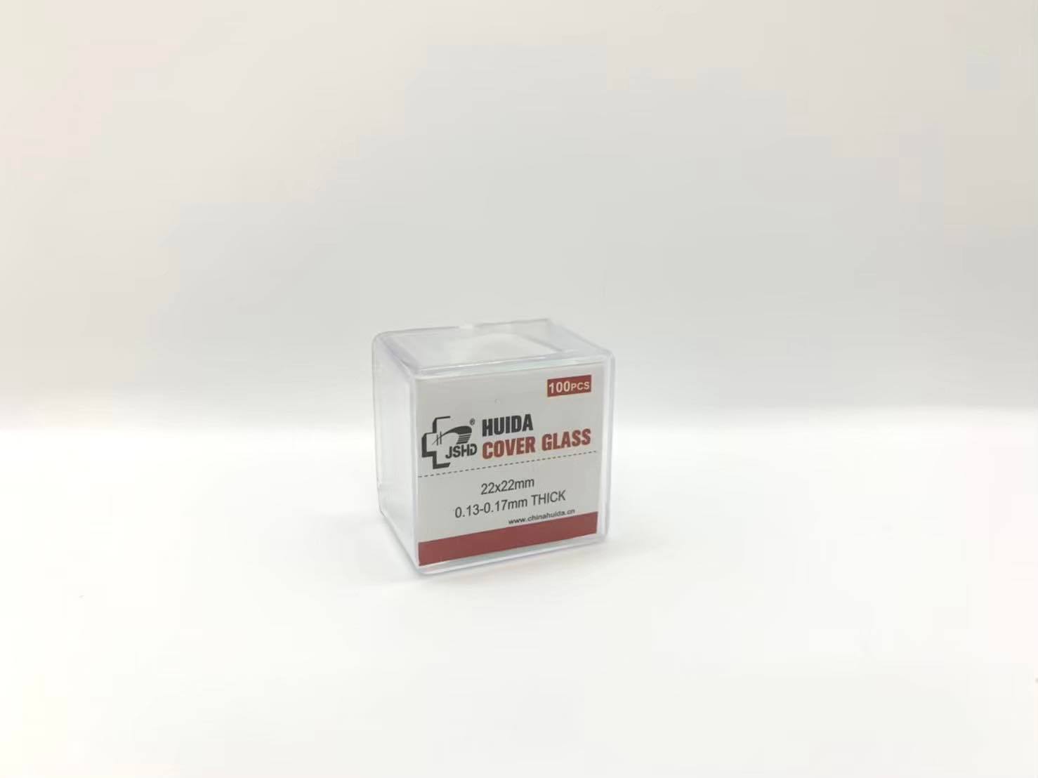microscopic cover glass 22x22mm -กระจกปิดสไลด์ 22x22mm(100pcs/pkg)