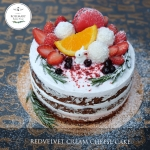 🌿 เค้กเรดเวลเวทครีมชีส 🌿 Signature (ขนาด 1 ปอนด์) 3 ชั้น / Red Velvet Cream Cheese Cake (1 Pound / 6'' x 6") 3 Layers