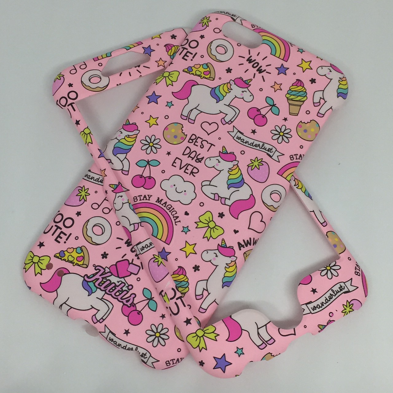 เคสคูทิส(Kutis)ไอโฟน6,6S(ลายยูนิคอร์นอวบWOW)มาใหม่ เคสประกบหน้า-หลัง เคสเรืองแสงเคสลายวินเทจ ร้านSuperhero Klongthom