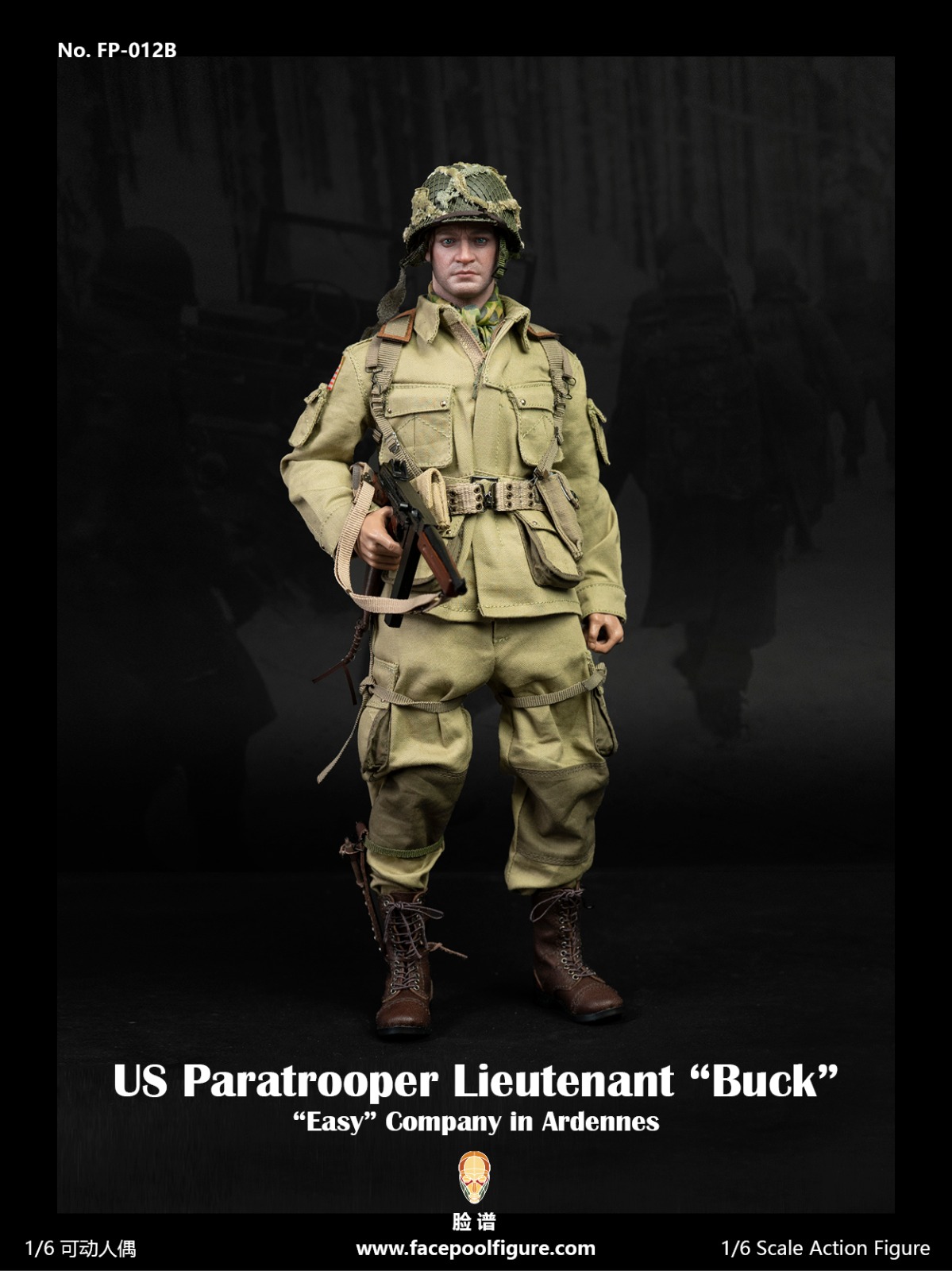 Facepoolfigure FP-012B 1/6 US Paratrooper Lieutenant “Buck” (Jumper Uniform)