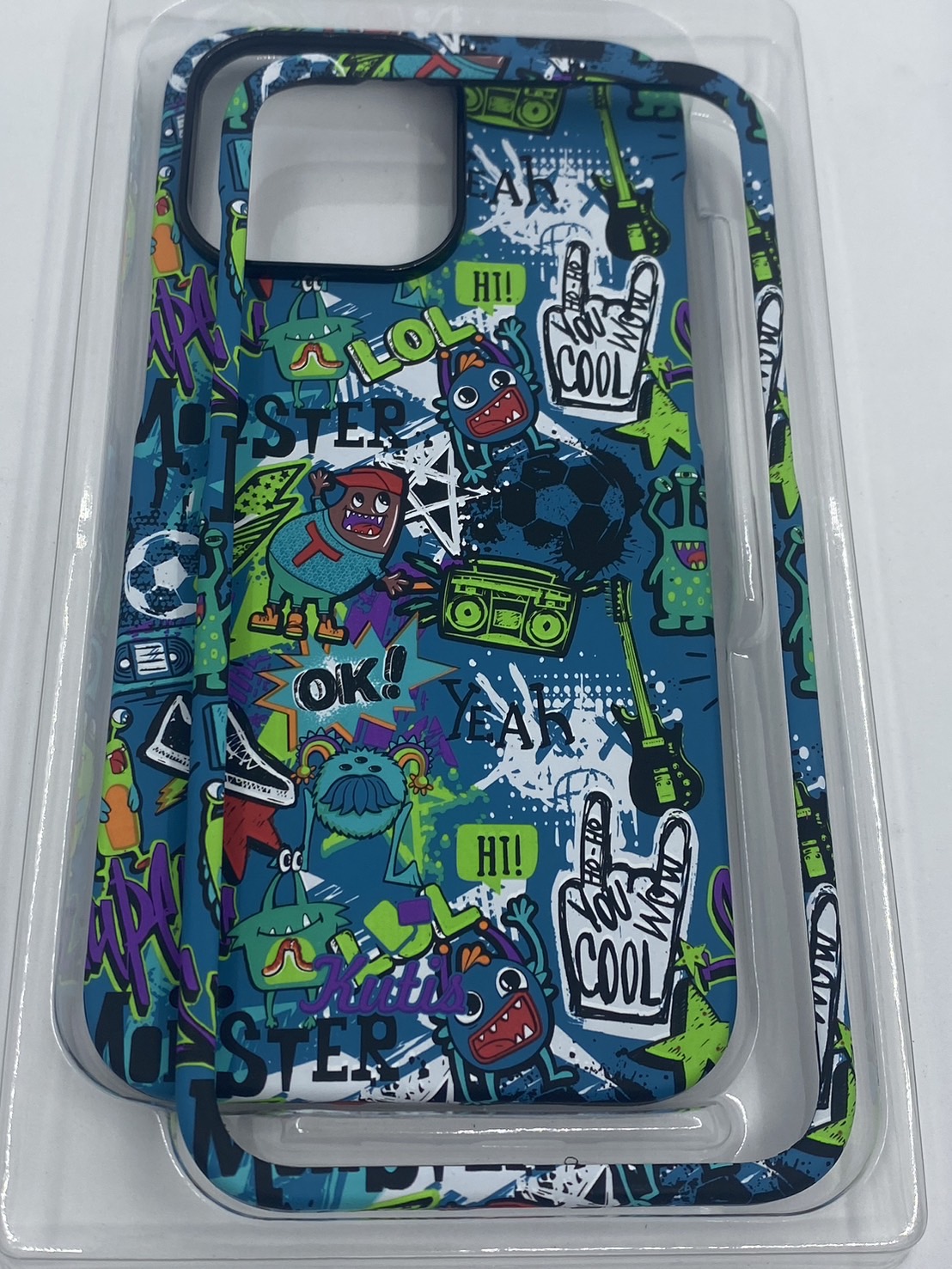 เคสคูทิส(Kutis)เคสไอโฟน15PROMAX(ลายMONSTER)มาใหม่ เคสประกบหน้า-หลัง เคสเรืองแสง เคสลายวินเทจ ร้านSuperhero Klongthom