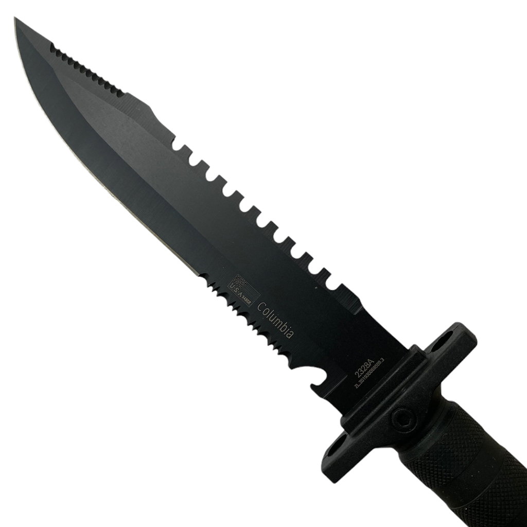 มีดใบตาย มีดพก Columbia 2328A ยาว 13.6 นิ้ว (34.5 ซม.) พร้อมปลอกมีด ABS เหน็บเข็มขัดสำหรับเก็บมีด