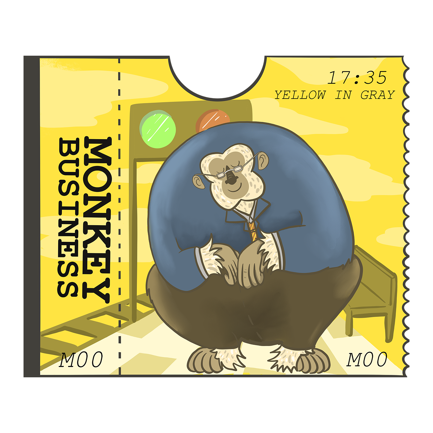 MONKEY BUSINESS : STICKER