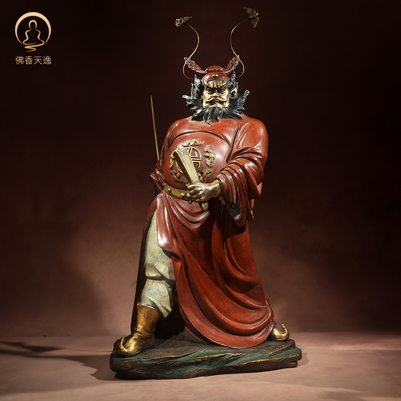 #รูปหล่อทองเหลือง จงขุย (Zhong Kui ) มหาเทพผู้ปราบมาร ขับไล่สิ่งชั่วร้าย คุ้มครองบ้านเรือน