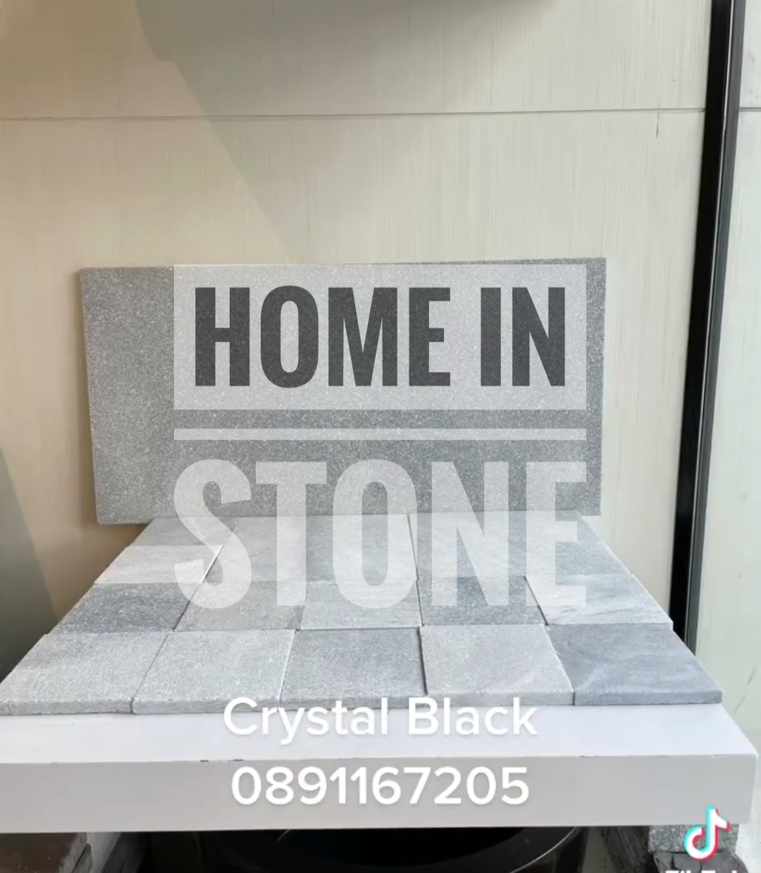 Crystal Black 30x60cm Stone for pool