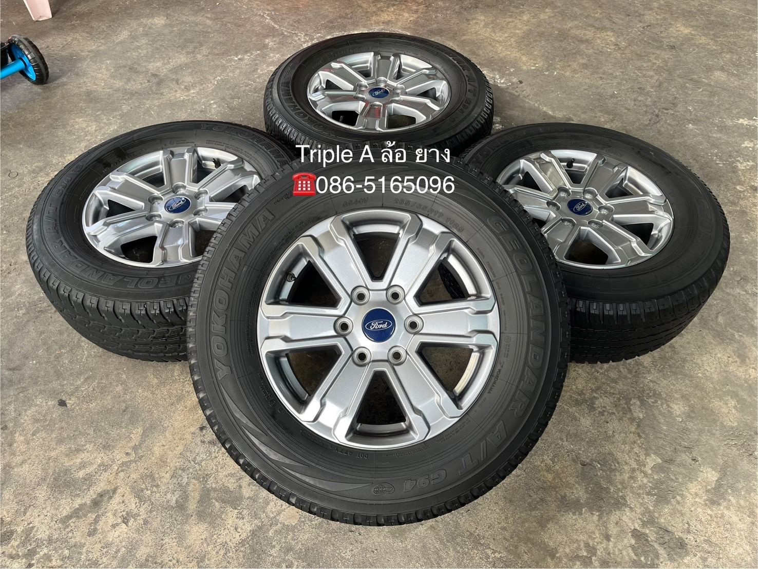 ✨ล้อแม็ก✨Ford Ranger รุ่นใหม่ล่าสุด ขอบ 17 แถมยาง 265-65-17 Yokohama ปี 20