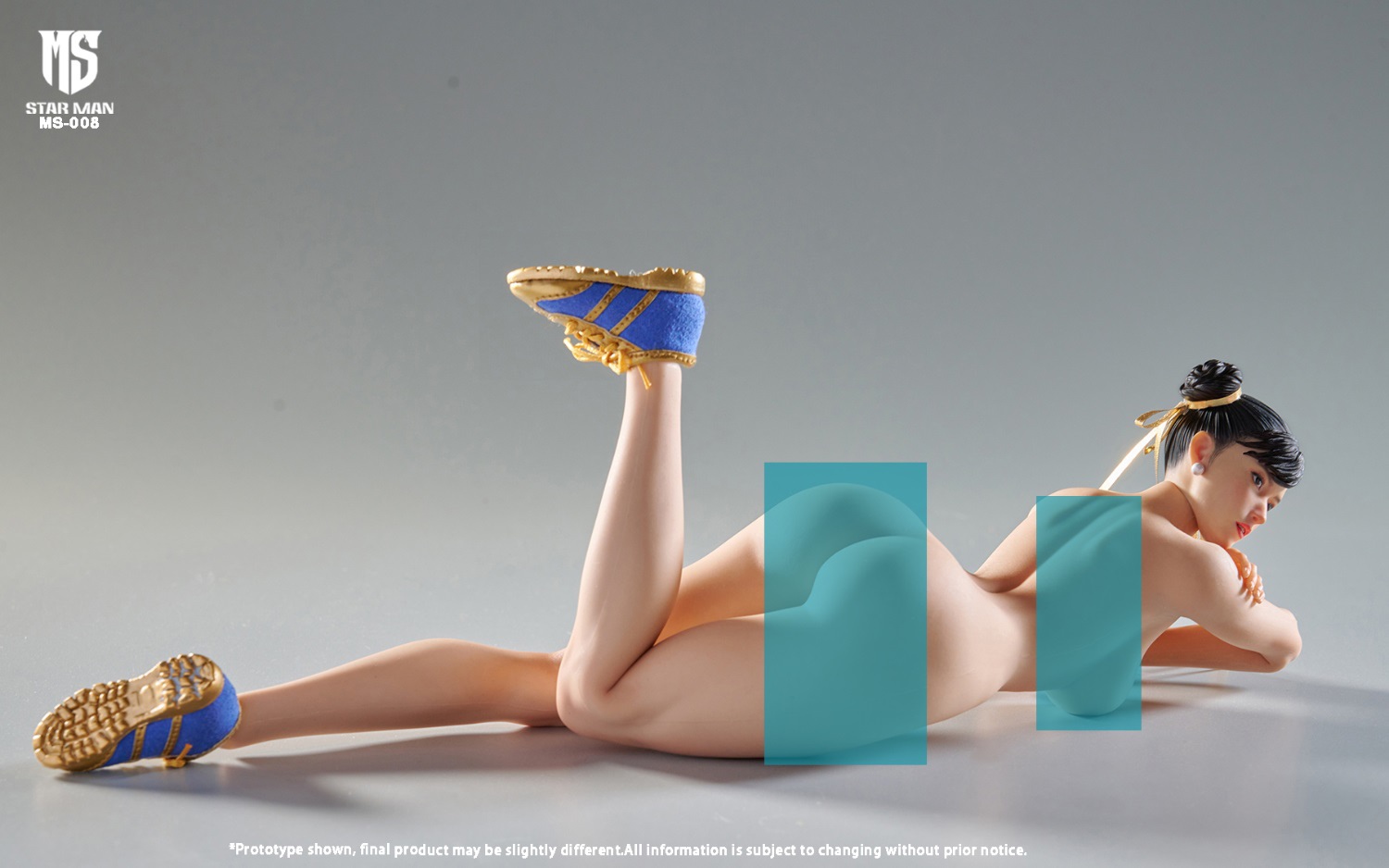 STAR MAN MS-008B Female Fighter Chun-li (Blue Tight Jumpsuit Version)