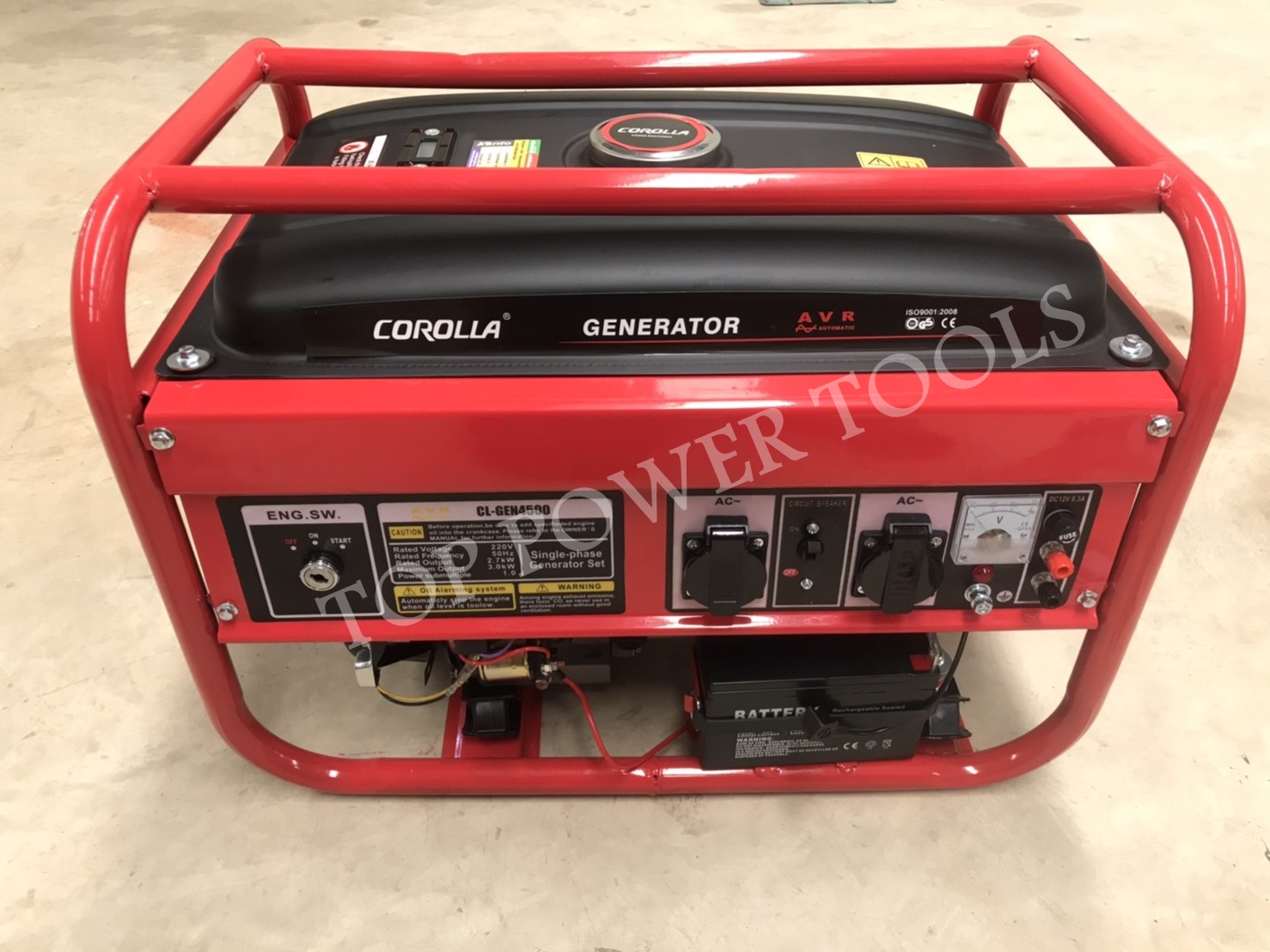 เครื่องปั่นไฟเบนซิน CL-GEN-4500(3,000W.)COROLLA สตาร์ทกุญแจ