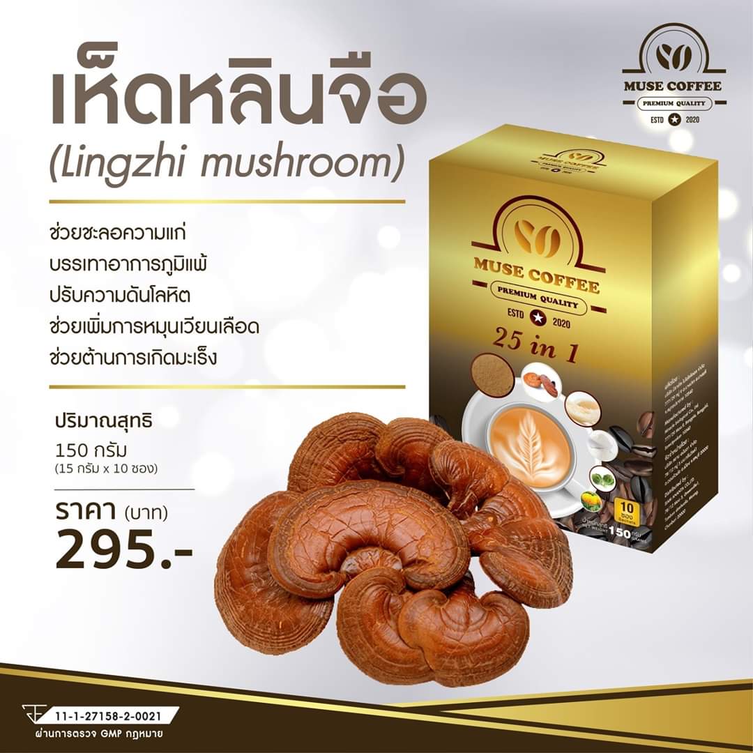 กาแฟ รังนก ผสม ถั่วเช่า 25 In1 มิวส์คอฟฟี่ muse coffee บำรุงสุขภาพ