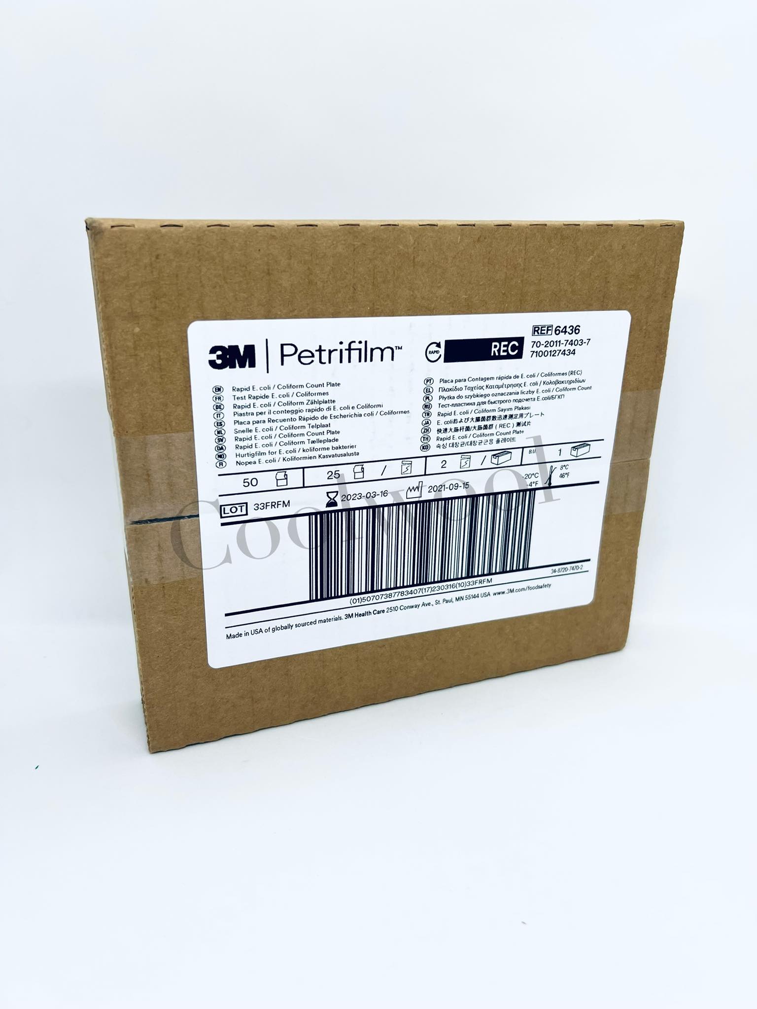 Neogen™ Petrifilm™ Rapid E.coli / Coliform Count Plate-แผ่นทดสอบอีโคไล โคลิฟอร์ม ชนิด rapid(50แผ่น/pkg)