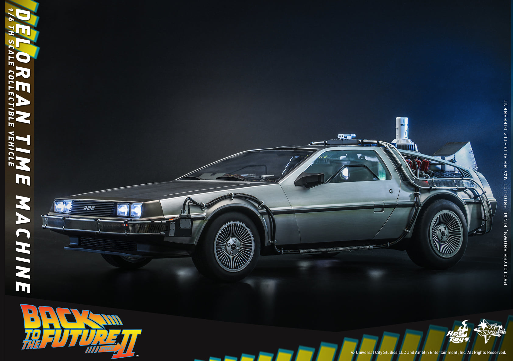 Hot Toys MMS636 1/6 Back to the Future II - DeLorean Time Machine