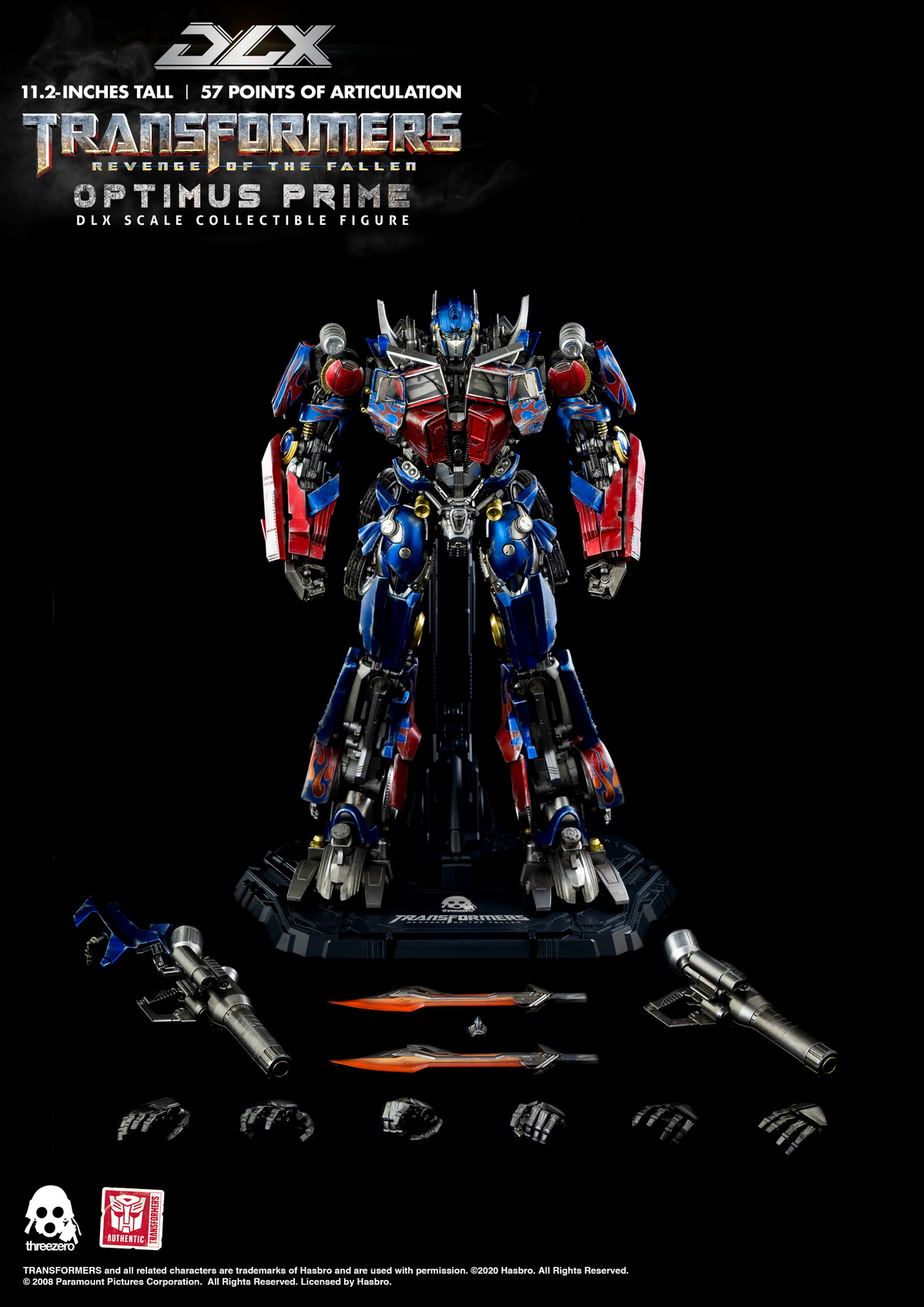 threezero 3Z0163 DLX Transformers: Revenge of the Fallen - Optimus Prime