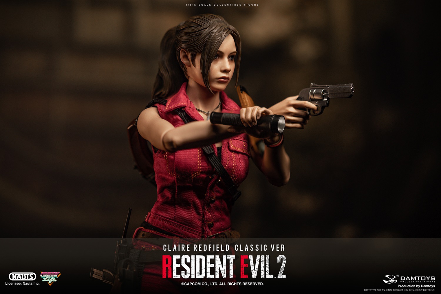 DAMTOYS DMS038 1/6 RESIDENT EVIL 2 - CLAIRE REDFIELD (CLASSIC VER)
