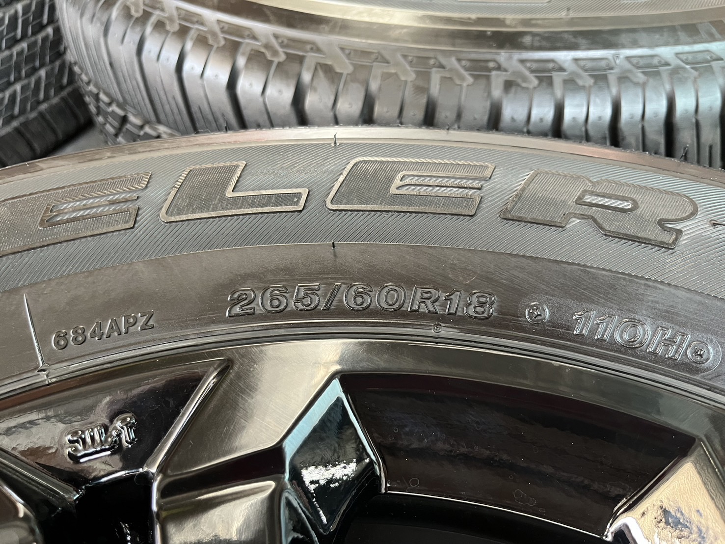 ✨ล้อแม็ก✨Mitsu Triton Athlete ขอบ 18 สีดำแท้💯พร้อมยาง 265-60-18 Bridgestone💥ปี 22💥