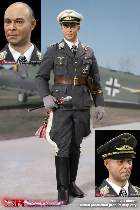 3R GM649 1/6 WWII German Luftwaffe Generalfeldmarschall - Albert Kesselring