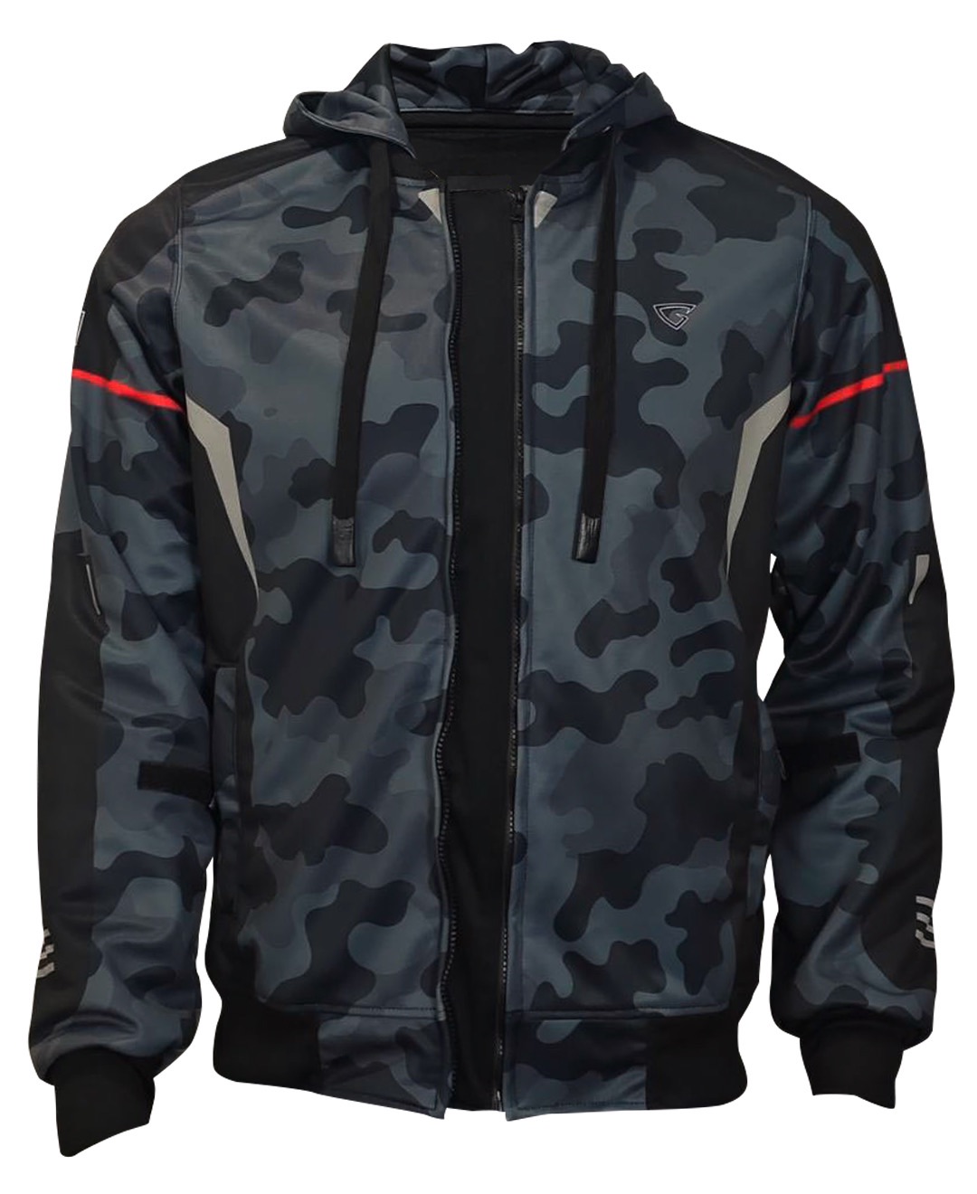 NEW !! เสื้อการ์ด G-MOTO รุ่น CAMO RIDER พร้อมการ์ดป้องกัน 5 จุด สีดำ