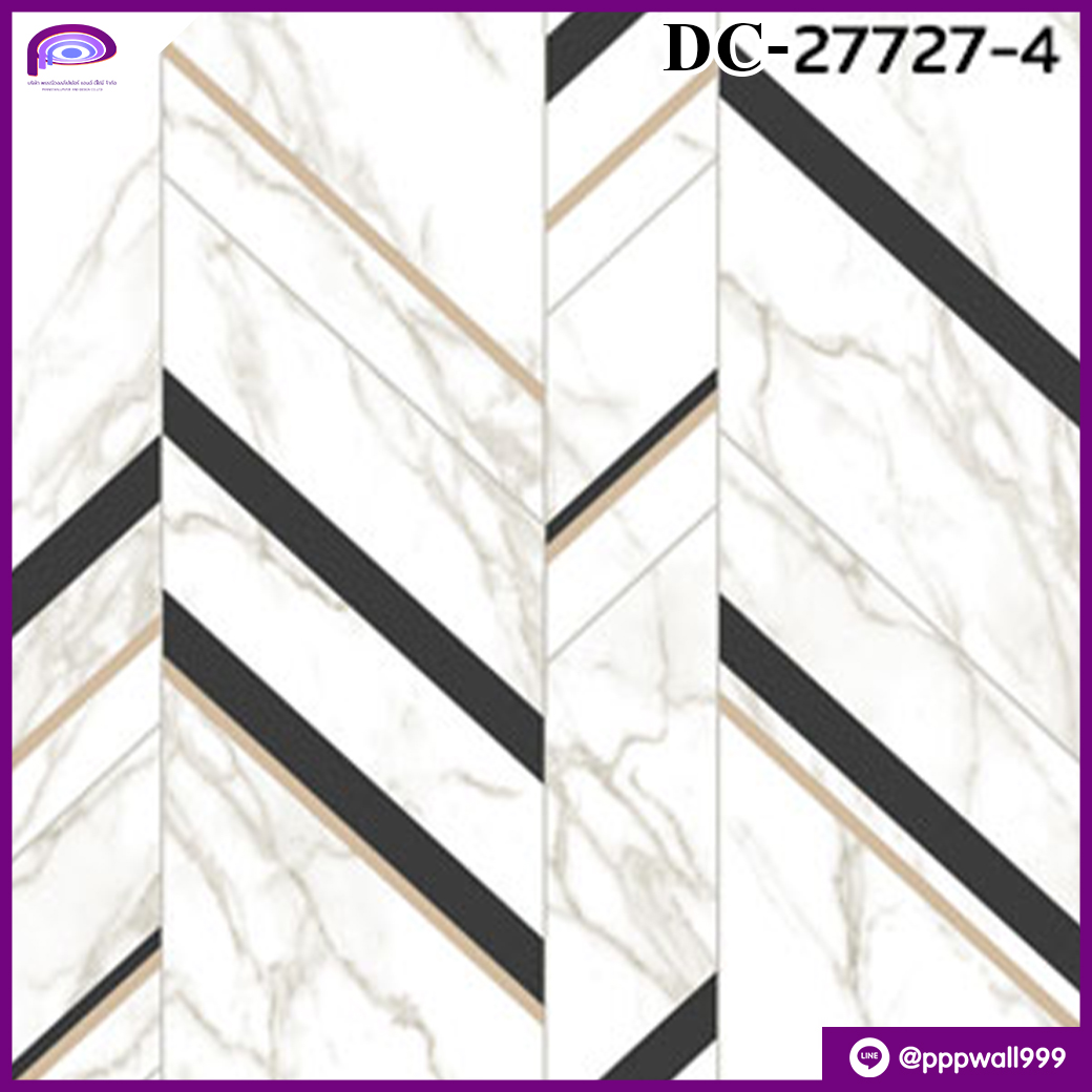 ลายหินอ่อน สีดำ ทอง DC 27727-4
