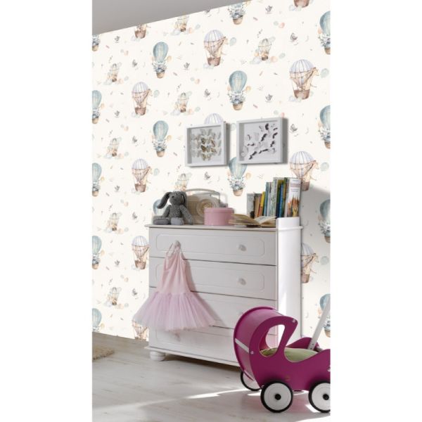 วอลเปเปอร์ลายเด็ก Kids World โปร 11.11 แบบหลังผ้า ทนทาน กันลามไฟ : Fabric-Backed Wall Paper