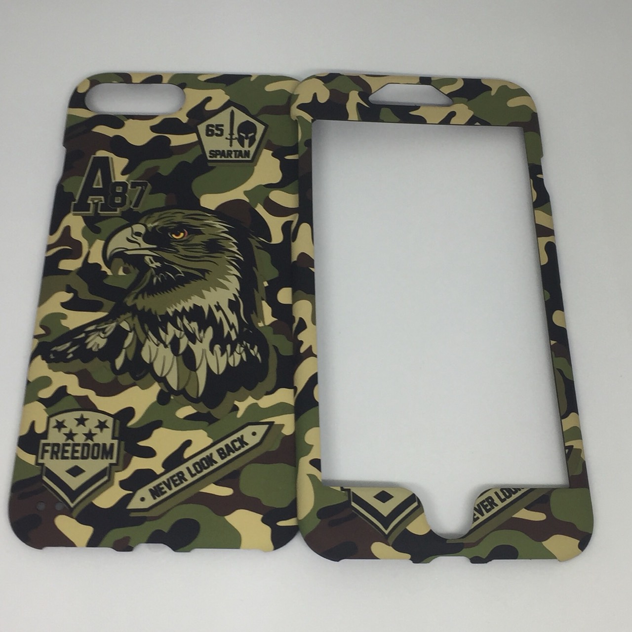 เคสคูทิส(Kutis)ไอโฟน7พลัส,8พลัส(ลายพรางเหยี่ยว)มาใหม่ เคสประกบหน้า-หลัง เคสเรืองแสง เคสลายวินเทจ ร้านSuperhero Klongthom