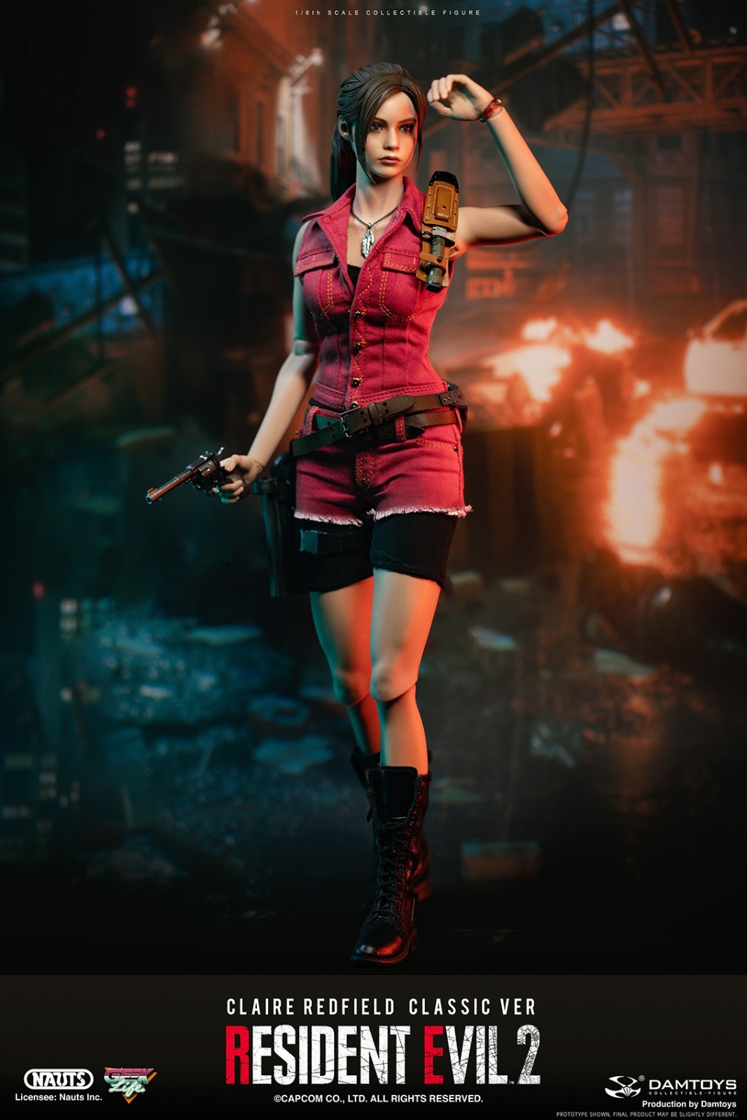 DAMTOYS DMS038 1/6 RESIDENT EVIL 2 - CLAIRE REDFIELD (CLASSIC VER)