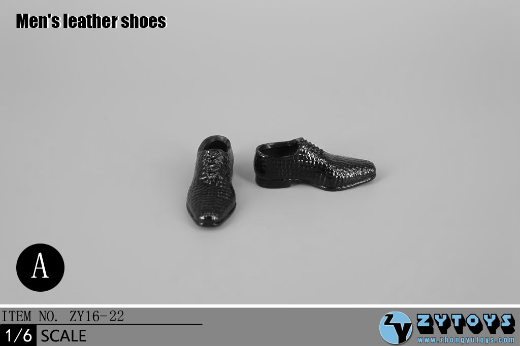 ZY Toys ZY16-23A Men's Leather Boots Black