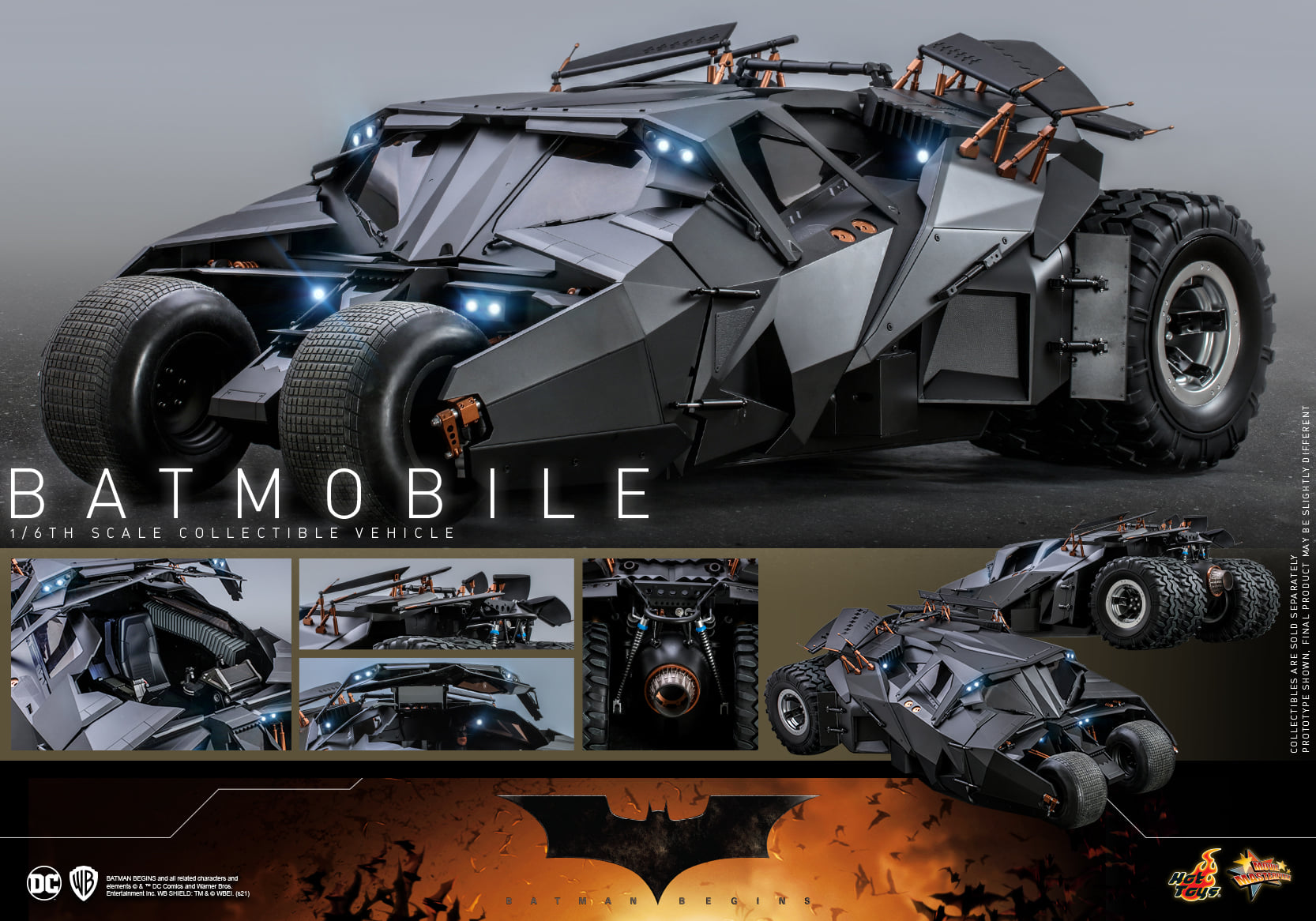 Hot Toys MMS596 1/6 Batman Begins - Batmobile