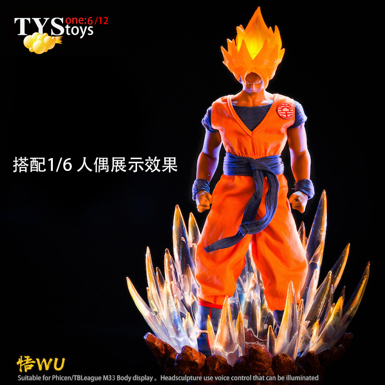 TYStoys 17DT03 1/12 & 1/6 Saiyan Warrior Burst Platform 2.0 Scene