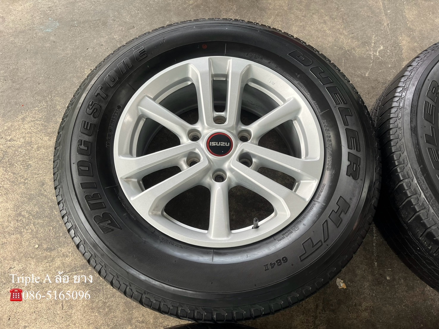 ✨ล้อแม็ก 6รู139✨ISUZU D-Max ขอบ 17 แถมยาง 255-65-17 Bridgestone ปลายปี 20