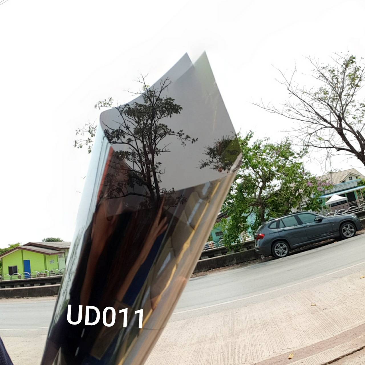 lala flim ฟิล์มติดกระจกปรอท UD011-60cm. แบบกาวในตัว น้ำตาล 60CM*1M