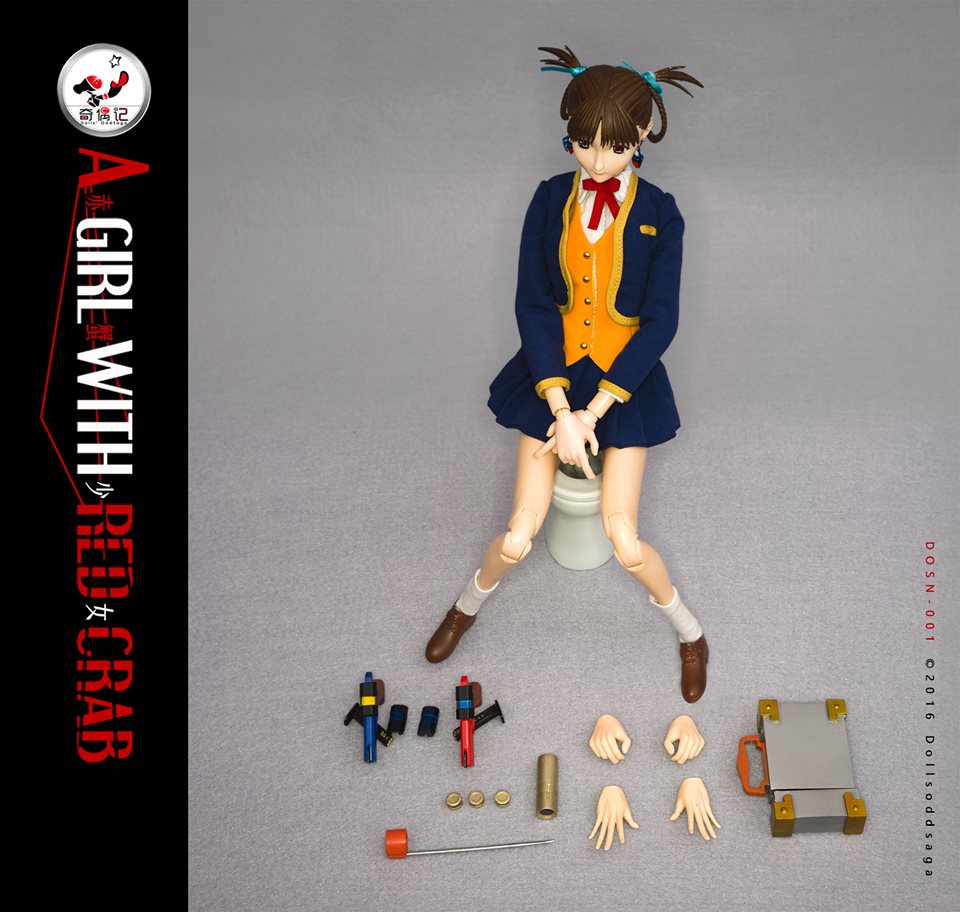 Dollsoddsaga DOSN-001 A-Girl with Red Crab