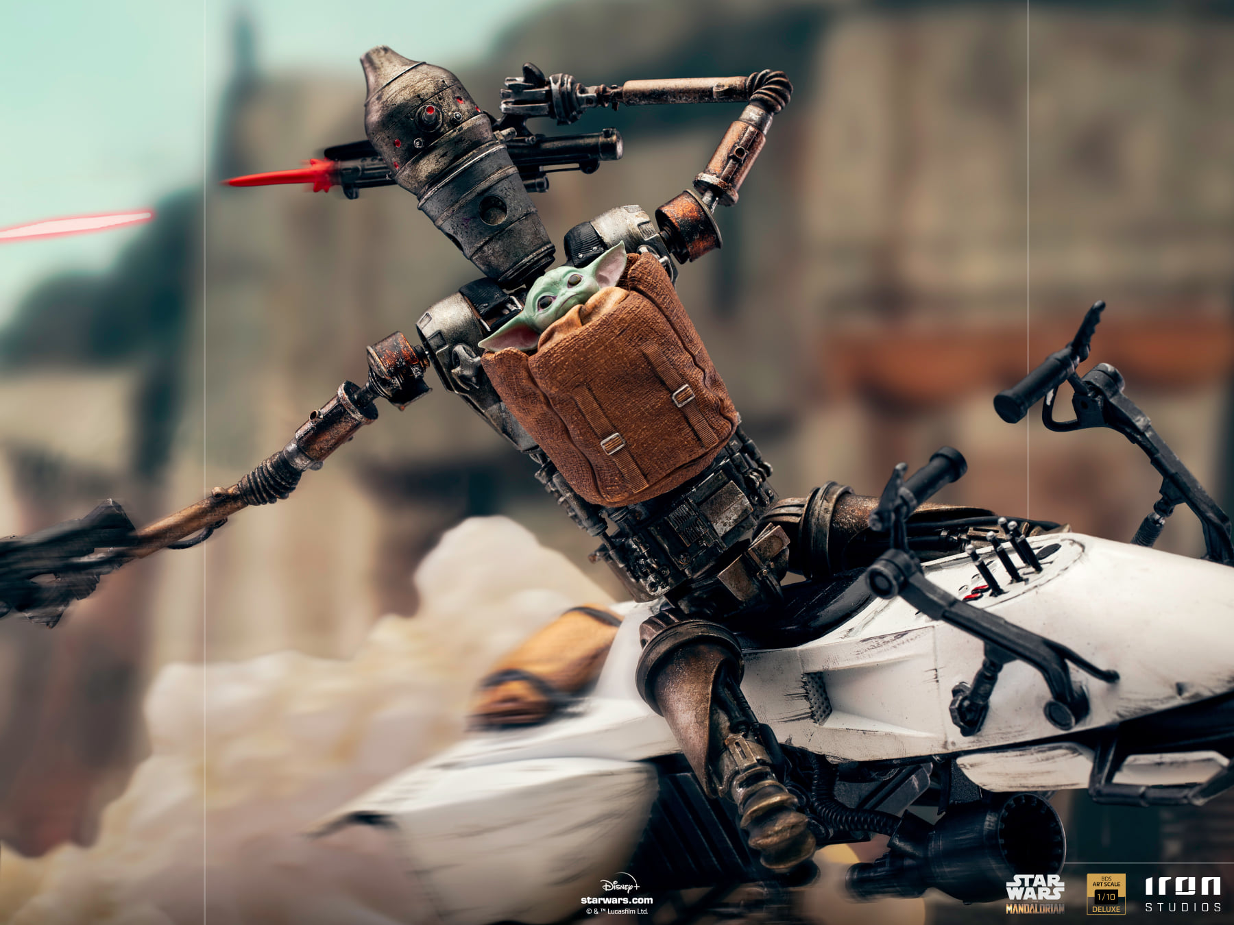 Iron Studios Deluxe BDS Art Scale 1/10 The Mandalorian - IG-11 and The Child