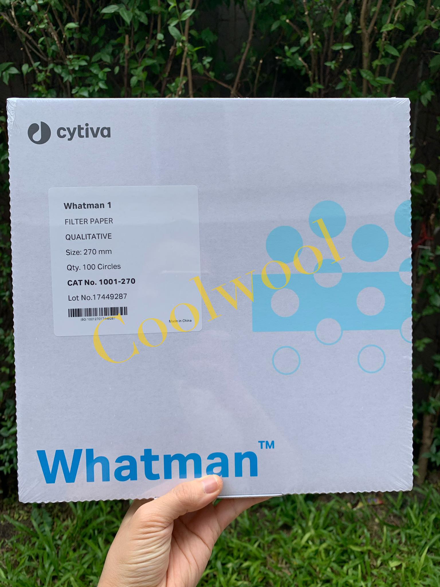 กระดาษกรองเบอร์ 1 -pore size 11µm(100 แผ่น/pkg)-whatman