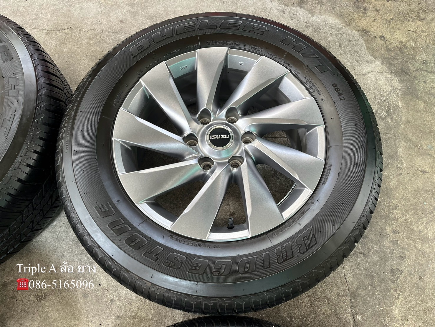 ✨ล้อแม็กป้ายแดง✨ISUZU MU-X ขอบ 18 พร้อมยาง 265-60-18 Bridgestone🌟ปี 23🌟