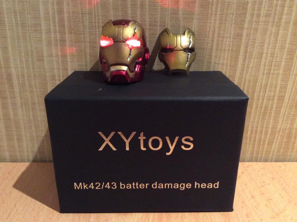 XYtoys Ironman Mark 42/43 Battle Damage Head หัวโทนี่ไอรอนแมน