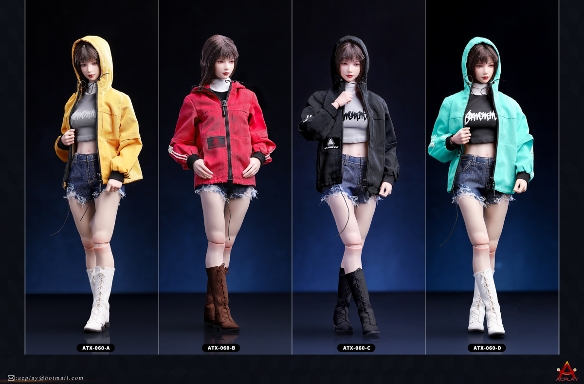 ACPLAY ATX-060 1/6 Female Fashion Jacket and Denim shorts set