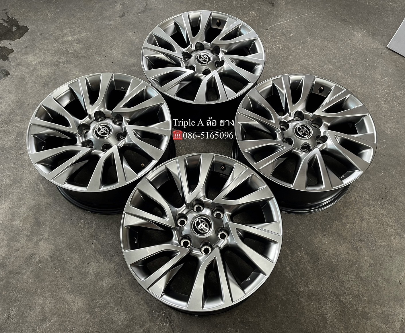 ✨ล้อแม็ก 6รู139✨Toyota Fortuner รุ่นใหม่ล่าสุด ขอบ 18 สีไฮเปอร์💖สวยกริ๊บ💖