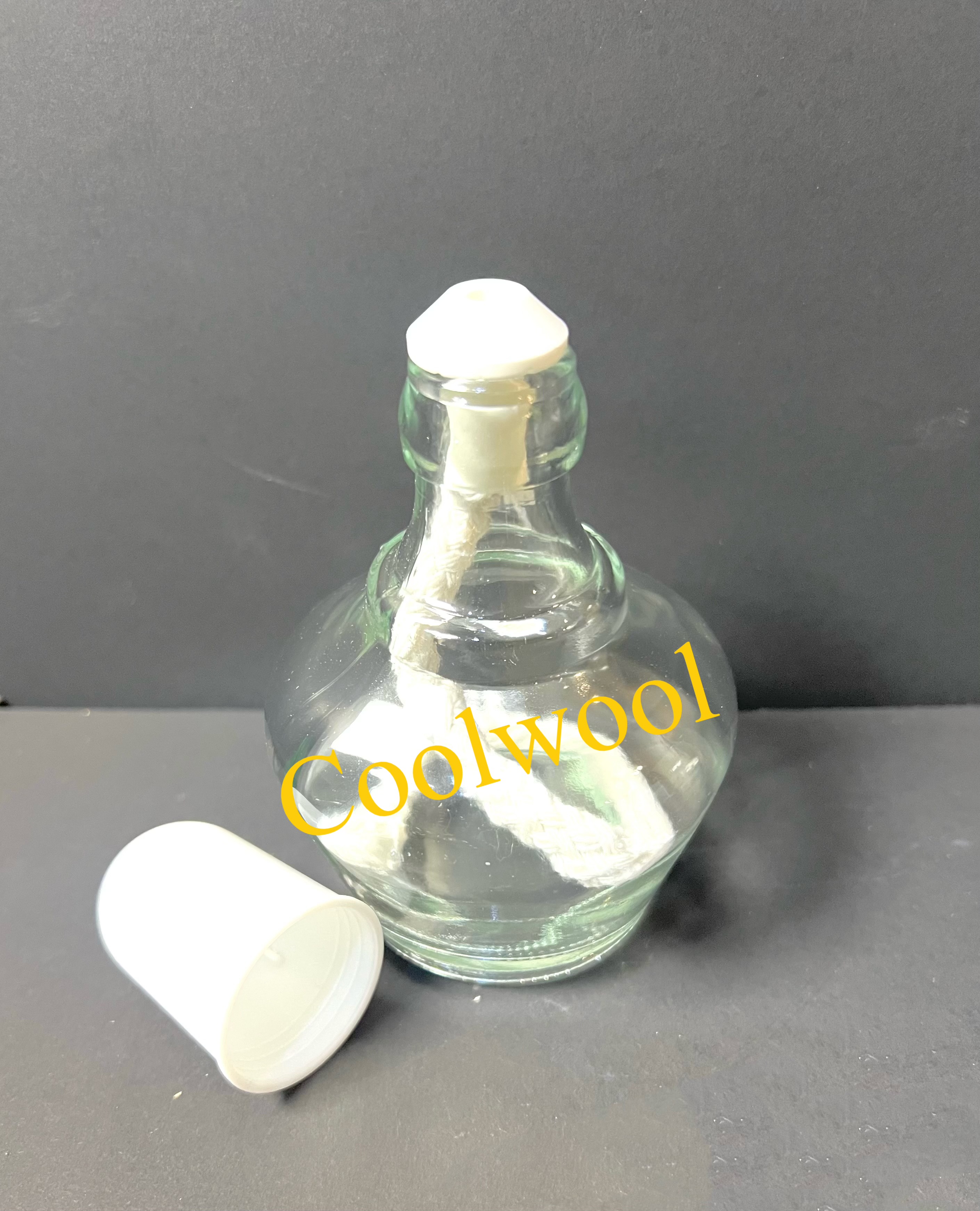 ตะเกียงแอลกอฮอล์แก้ว พร้อมใส้ 150 ml