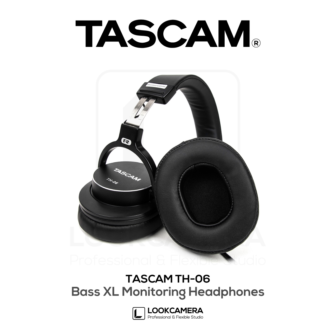 TASCAM TH-06 Bass XL Monitoring Headphones เสียงเบสอัดแน่นใส่สบาย