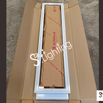 โคมฝังฝ้าหน้าอะคริลิค สีใส 2in1 2x36w /A87%