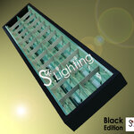 โคมตะแกรงอลูมิเนียมติดลอย 2x36w สีดำ