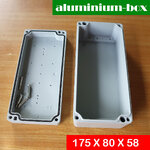 กล่องอลูมิเนียมกันน้ำ สีเทา ขนาด 175 X 80 X 58 มม.(JJ)