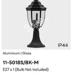 โคมไฟหัวเสา 11-5018S/BK-M