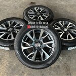 ✨ล้อแม็กพร้อมยางใหม่💯✨Nissan Almera Sportech รุ่นใหม่ขอบ 15 เทาหน้าเงา💖สวยกริ๊บ💖