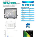 WL-GEN50DL FLOOD LIGHT รุ่น GENESIS Series LED 50w แสงขาว