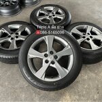 ✨ล้อแม็กพร้อมยางป้ายแดง✨5รู100✨Toyota Altis ใบพัด 5 ก้าน ขอบ 16 สีไฮเปอร์💖สวยกริ๊บ💖