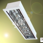 โคมตะแกรงอลูมิเนียมฝังฝ้ายิปซั่ม1x18w