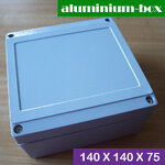 กล่องอลูมิเนียมกันน้ำ IP66 สีเทา ขนาด 140 X140 X 75 มม.