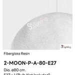 โคมไฟ 2-MOON-P-A-80-E27