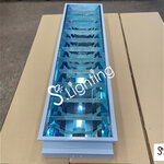 โคมตะแกรงอลูมิเนียมฝังฝ้า 2in1 1x36w (30x120 cm.)