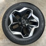 ✨ล้ออะไหล่ 4รู100✨BYD ขอบ 16 ดำหน้าเงา พร้อมยาง 195-60-16 Goodyear ปี 21